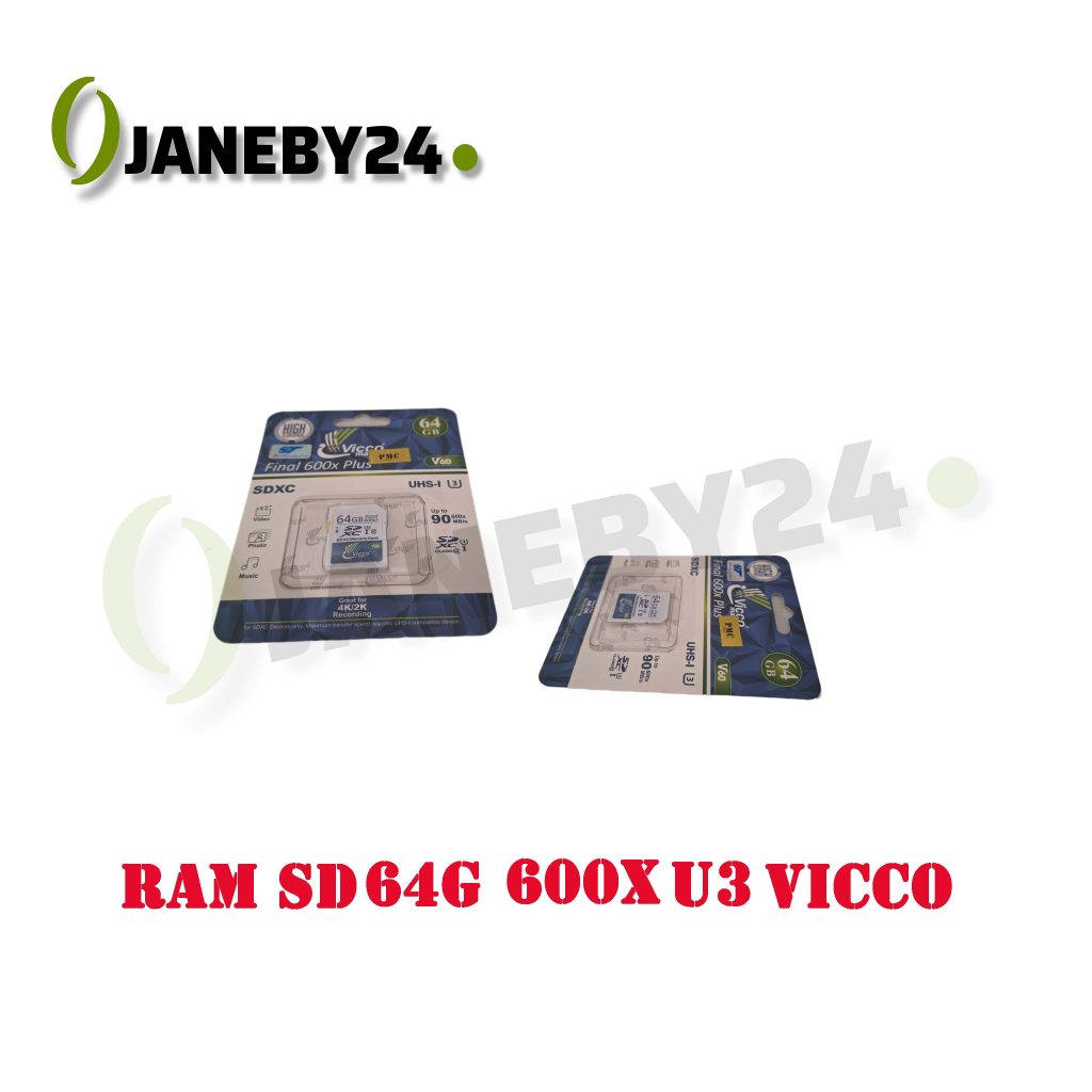 ram sd 64g 600x u3 vicco