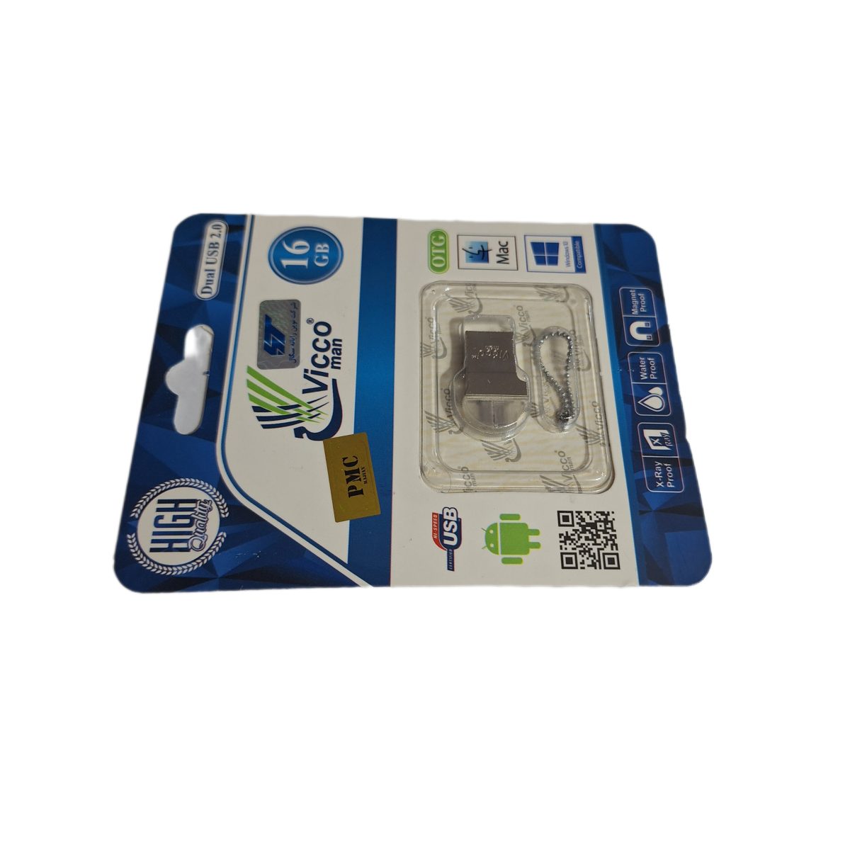 • مشخصات usb 16g 125s otg vicco • ظرفیت: 16 گیگابایت • سرعت انتقال داده: سرعت‌های معمولی برای مدل‌های 125S 20-30 مگابایت بر ثانیه در خواندن و نوشتن • پورت: USB 2.0 یا USB 3.0 (بسته به مدل) • OTG: قابلیت اتصال به گوشی‌ها و دستگاه‌های سازگار با USB OTG • برند : vicco