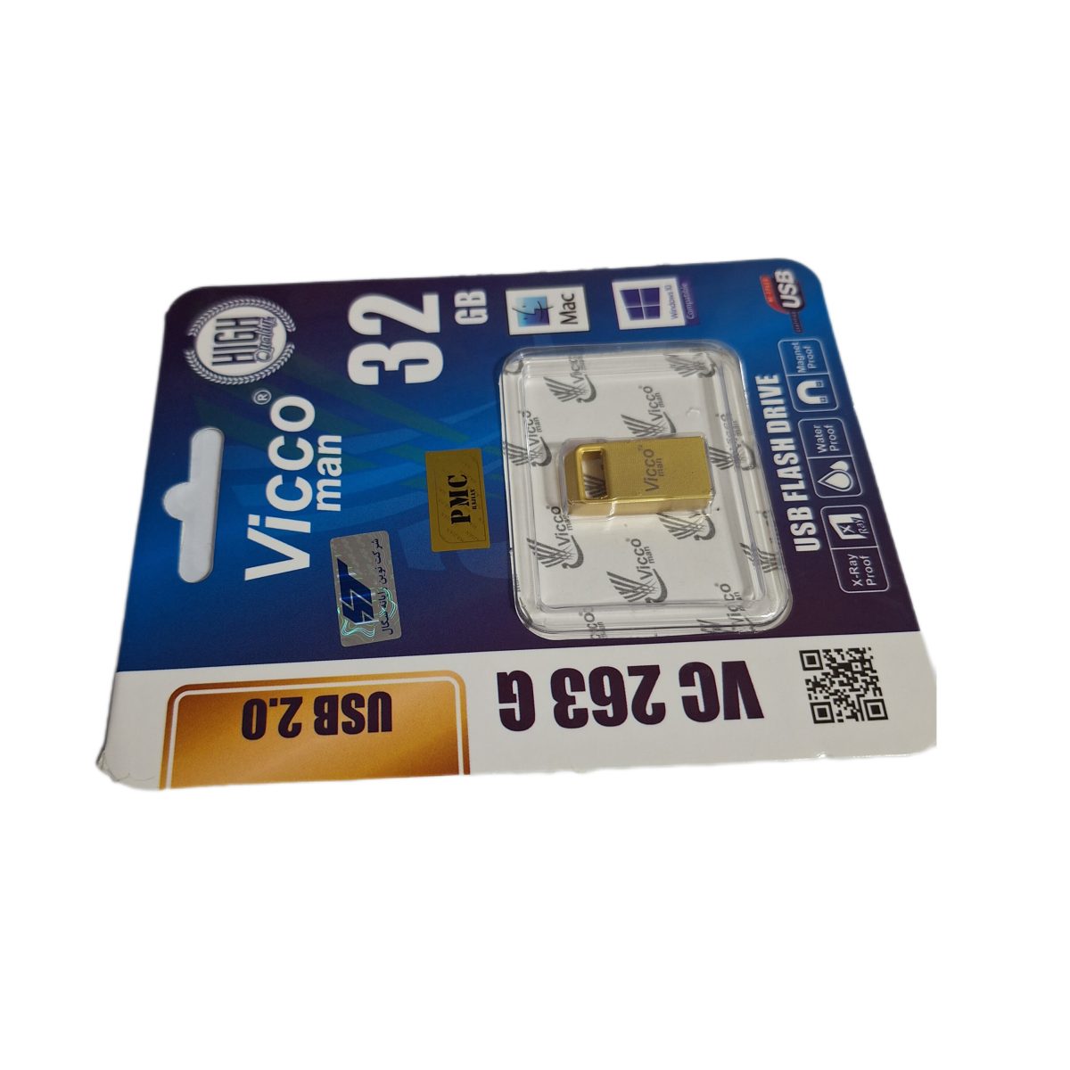 • مشخصات usb 32g 263s vicco • ظرفیت: 32 گیگابایت • نوع اتصال: USB 2.0 • سرعت انتقال داده: سرعت انتقال متوسط، مناسب برای استفاده‌های روزمره و انتقال فایل‌های سبک تا متوسط • طراحی: بدنه پلاستیکی مقاوم با طراحی جمع و جور و سبک • سازگاری: سازگار با سیستم‌عامل‌های ویندوز، macOS و لینوکس • ابعاد: کوچک و قابل حمل • این فلش مموری مناسب برای ذخیره‌سازی و انتقال داده‌های مختلف در دستگاه‌های دارای پورت USB 2.0 است.