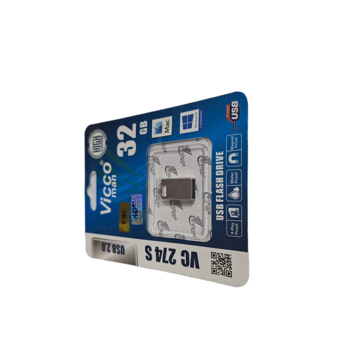 • مشخصات usb 32g 274s vicco • ابعاد : 18*13*4 • وزن 4گرم • جنس بدنه :فلز • سرعت خوانش: 30 مگابایت بر ثانیه • ظرفیت : 32 گیگابایت
