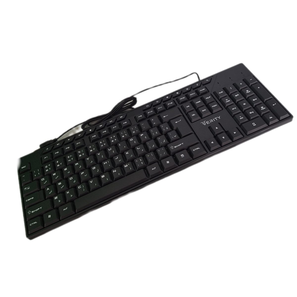 • کیبورد (Keyboard) یک دستگاه ورودی است که برای وارد کردن داده‌ها و کنترل کامپیوتر یا سایر دستگاه‌ها استفاده می‌شود.