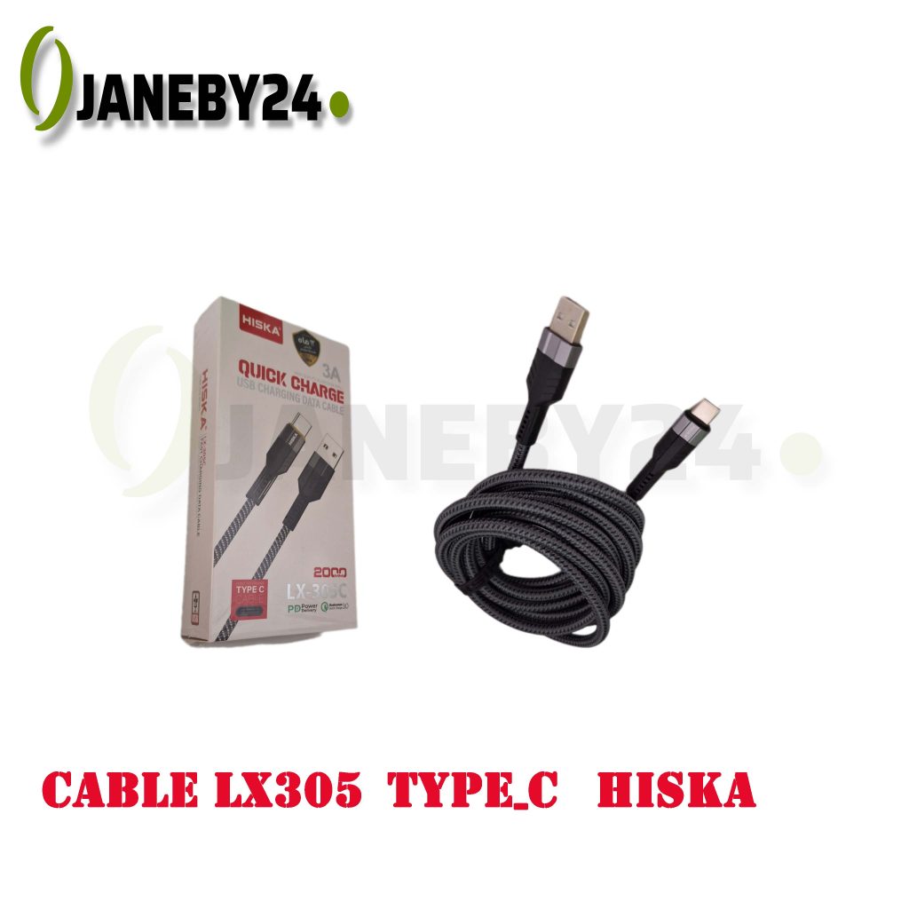 cable lx305 type-c hiska کابل تايپ سي