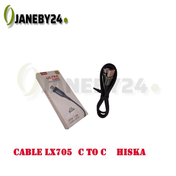 cable lx705 c to c hiskaکابل دوسر تايپ سي