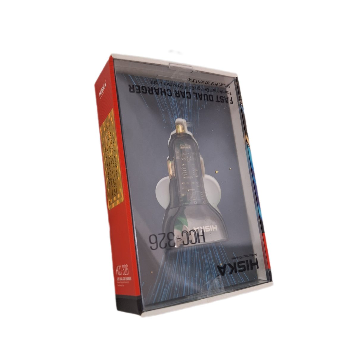 car charger hcc326q hiska شارژرفندکي