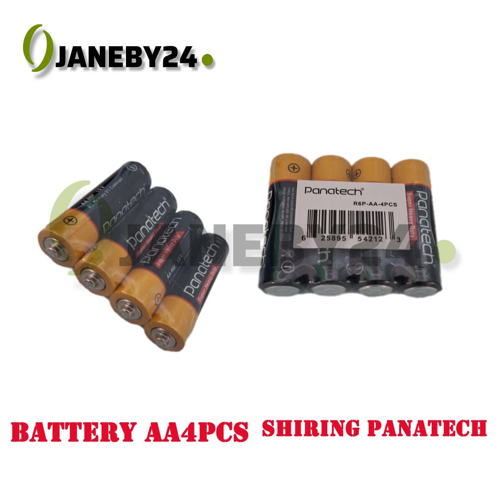 battery aa 4pcs shiring panatech باتري