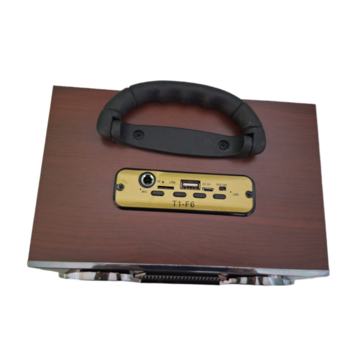 • مشخصات speaker f6-t1 اسپيکر • 1500میلی آمپر • Bluetooth / USB / FM-Radio / Microphone • AUX / TF