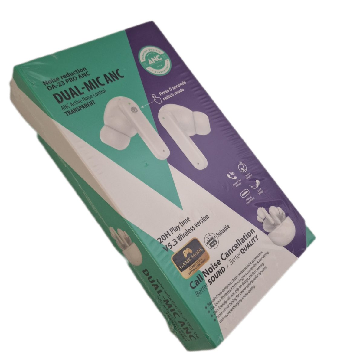 airpods bluetooth da23 pro anc detex ايرپاد