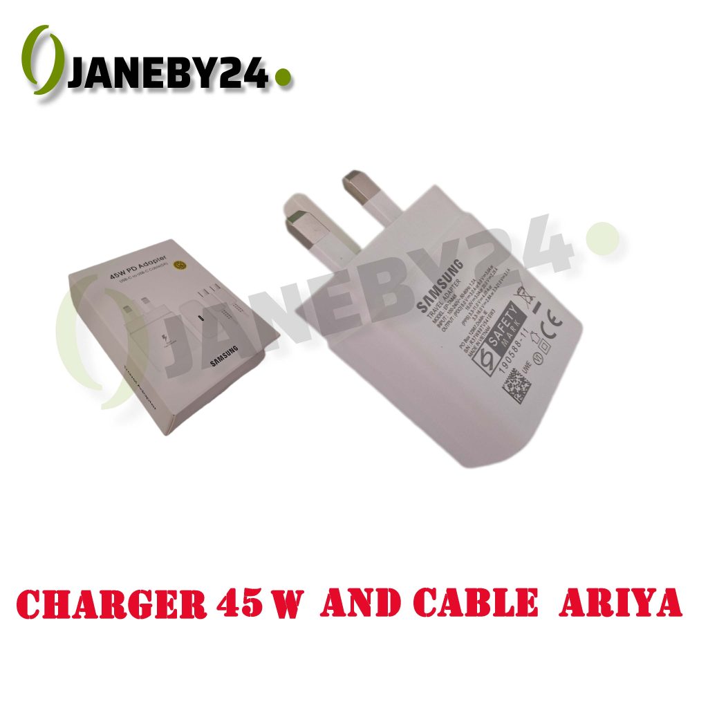 charger 45w and cable ariya شارژر
