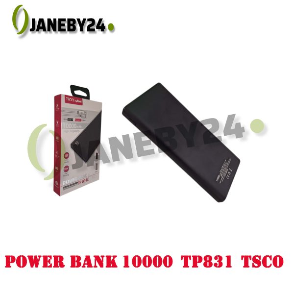 • مشخصات power bank 10000tp831l tsco پاور بانک • :battery: TSCO Power Bank TP 831L | 10000mAh • ظرفیت 10000 میلی‌آمپرساعت • دارای دو خروجی USB و ورودی Micro USB / Type-C