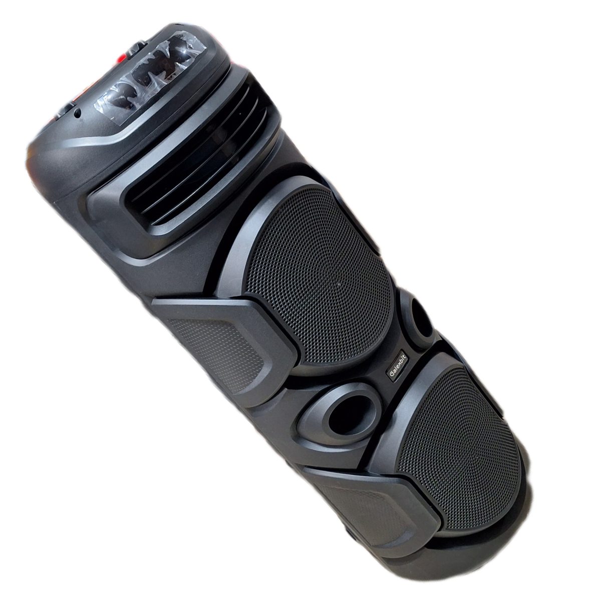 • مشخصات اسپیکر Galexbit D41: • مدل: D41 • اتصال: بلوتوث، AUX، USB، کارت حافظه • باتری: داخلی قابل شارژ • ویژگی‌ها: رادیو FM، پشتیبانی از فلش و TF Card • صدای خروجی: با کیفیت و بیس قوی