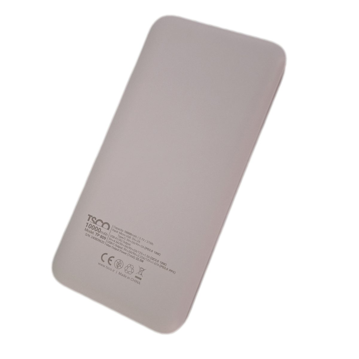 power bank 10000tp809 tsco پاور بانک