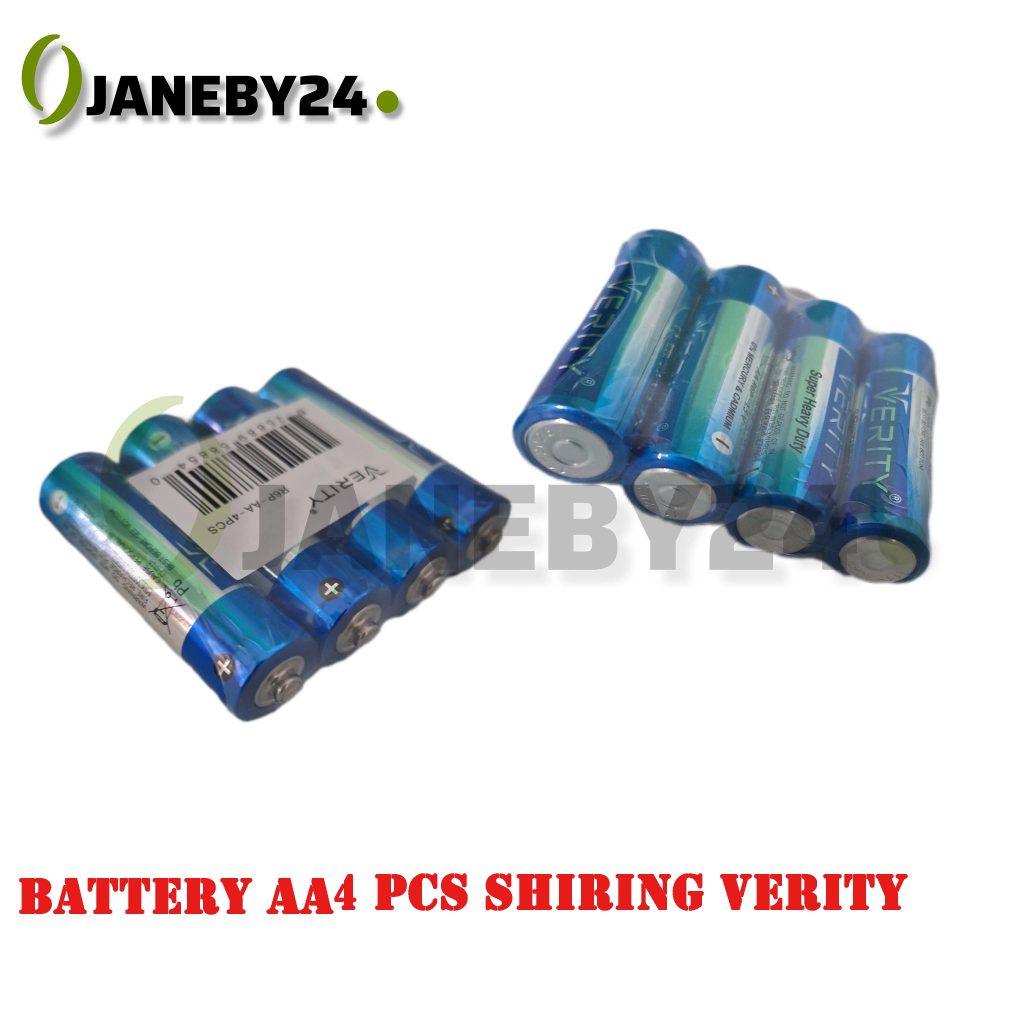 • باتری قلمی) Verity Shiring4 عددی) • قدرت بالا، ماندگاری طولانی! این باتری‌ها انتخابی عالی برای دستگاه‌های روزمره مثل کنترل، اسباب‌بازی، موس و کیبورد هستند. با تکنولوژی پیشرفته Verity، عملکردی پایدار و مطمئن را تجربه کنید. • :muscle: انرژی ماندگار، کیفیت برتر Verity!