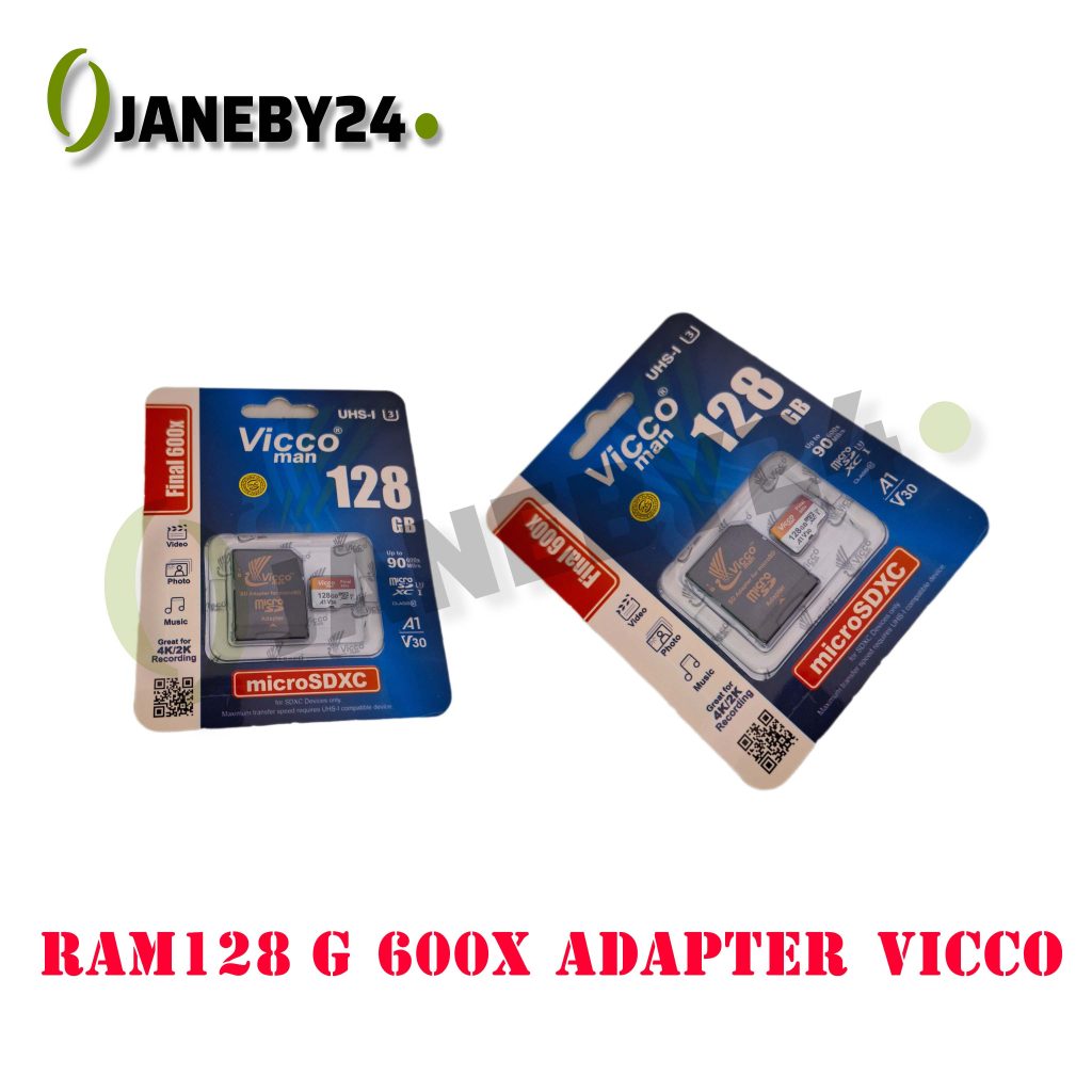 • رم ۱۲۸ گیگ Vicco Final 600× + آداپتور — انتخابی فراتر از انتظار! • چرا این رم را انتخاب کنید؟ • : ظرفیت بالا، امکانات بی‌پایان • با ۱۲۸ گیگابایت حافظه، دیگر نگران پر شدن دستگاه‌هایتان نباشید — عکس، ویدئو، اپلیکیشن و فایل‌های حجیم را با خیال راحت ذخیره کنید.