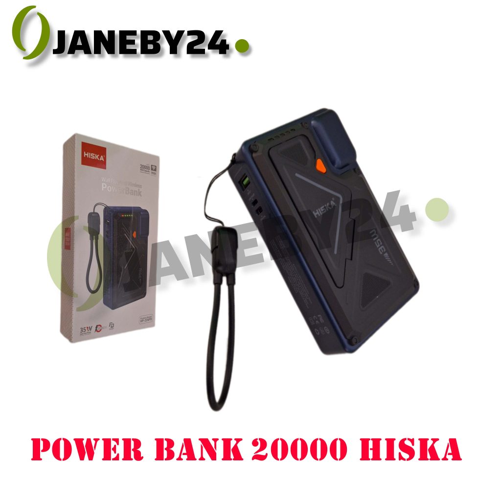 power bank 20000 hp226pd w hiska پاوربانک وايرلس