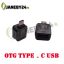 مشخصات مبدل OTG Type-C به USB: نوع رابط: USB (Female) به Type-C (Male) استاندارد USB: 2.0 یا 3.0 (بسته به مدل) جنس بدنه: پلاستیکی مقاوم یا آلومینیومی ابعاد: بسیار کوچک و جیبی (تقریباً 2 تا 3 سانتی‌متر) وزن: سبک (حدود 5 گرم) --- :star: ویژگی‌ها: پشتیبانی از OTG برای اتصال لوازم جانبی به موبایل یا تبلت سازگاری بالا با انواع گوشی‌های Type-C سامسونگ، شیائومی، هواوی، و... اتصال مستقیم فلش، موس، کیبورد، دسته بازی، کارت‌خوان و... Plug & Play – بدون نیاز به نرم‌افزار یا درایور قابل استفاده برای انتقال فایل، تماشای فیلم، اجرای بازی‌ها و شارژ طراحی جمع‌وجور، مناسب برای حمل در جیب یا کیف