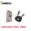 cable lx305 type-c hiska کابل تايپ سي